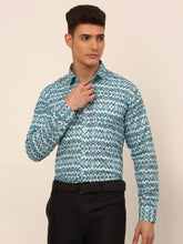 Men's Cotton Printed Formal Shirts-SF-831